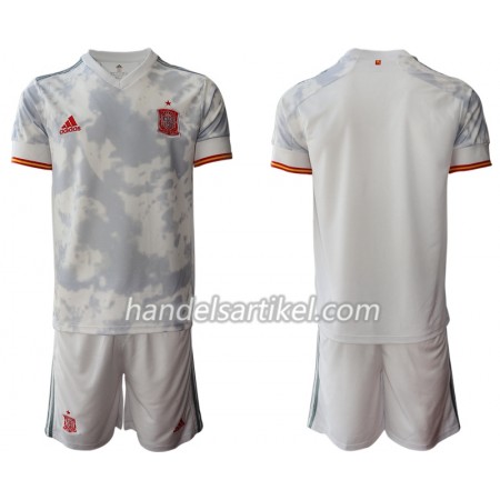 Spanien Kinder Auswärts Trikotsatz Euro 2020 Kurzarm (+ Kurze Hosen)